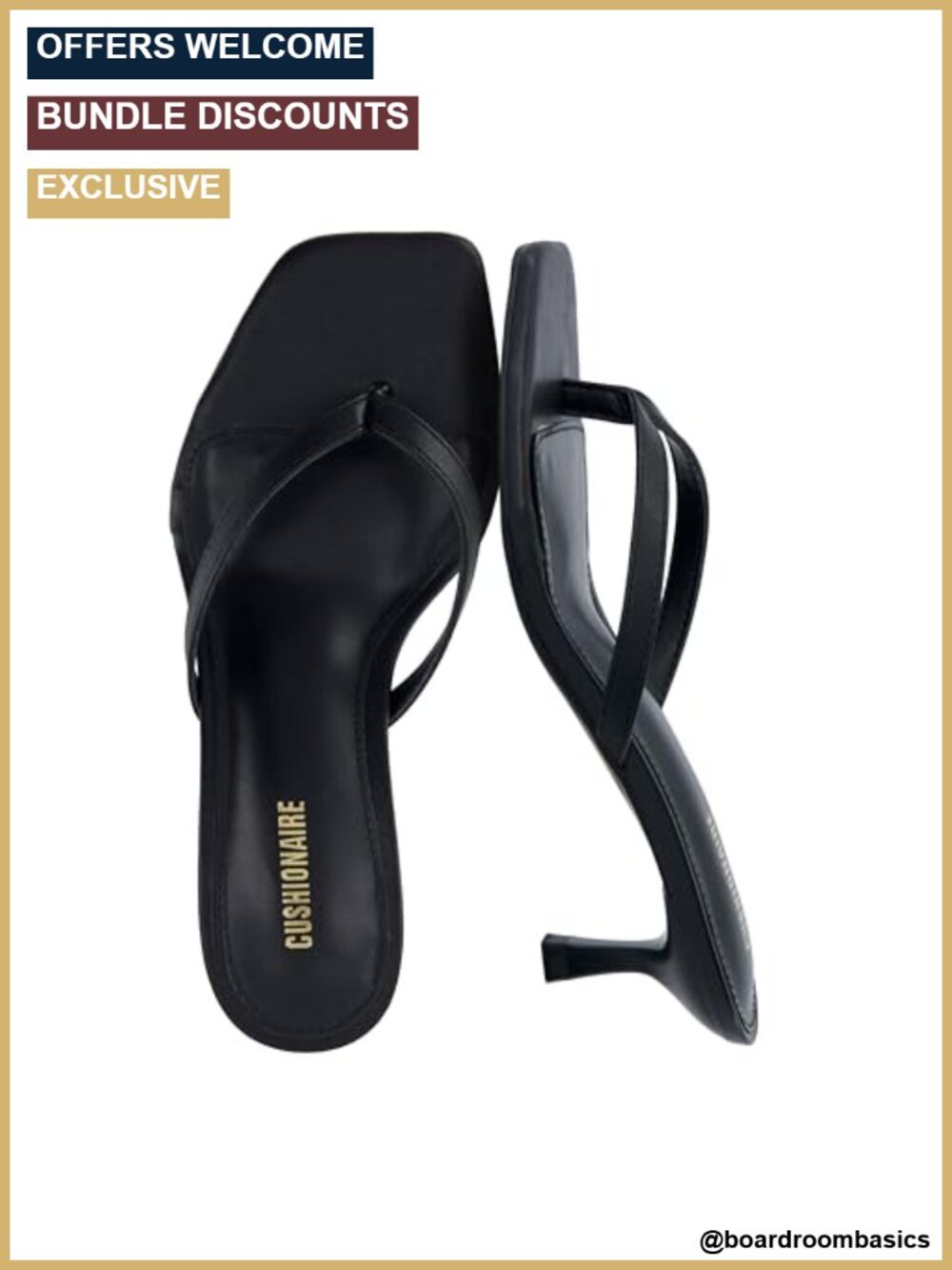 Kitten Heel Thong Flip Flop Sandals Memory Foam Slip On Dressy